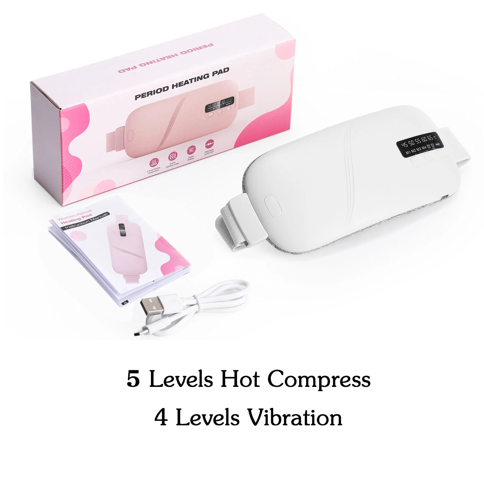Cinturón Térmico Menstrual PRO - Alivio Rápido con Calor y Vibración